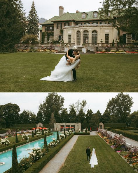 An absolute fairytale wedding for Jesse + Julia on Friday. The rain even held off for them, and they were able to have their gorgeous garden ceremony at Parkwood Estate. Julia got ready at her and Jesse’s beautiful home, and then her dad drove her to Parkwood Estate in his Camaro. She met Jesse for an emotional first look and private vow reading in the Italian Garden before their ceremony. The party continued back at their home where they had decorated their beautiful backyard. Every little... Parkwood Estate Wedding, Parkwood Estate, Garden Ceremony, Italian Garden, Beautiful Backyards, Gorgeous Gardens, Estate Wedding, Fairytale Wedding, Beautiful Home