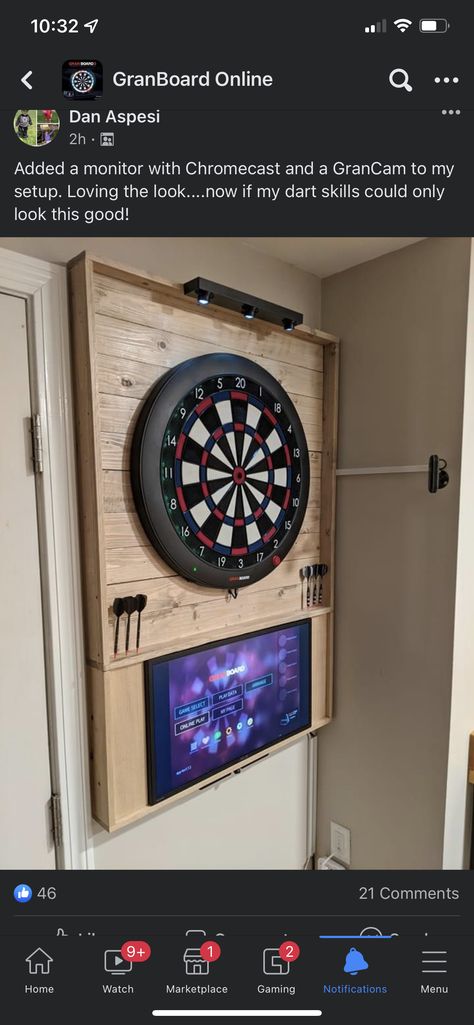 Gran Board Dart Cabinet, Electronic Dart Board Wall Ideas, Dart Board Backboard Diy, Electronic Dart Board Cabinet, Darts Setup, Dartboard Setup, Dart Backboard, Dart Board Backboard, Dart Board Wall