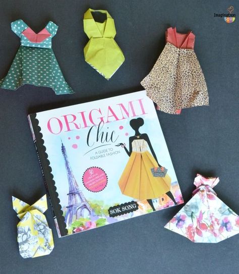 Learn How to Make Origami Fashion Designs - Fun Activity Book for Kids Stick Wall Art, Design Club, Origami Fashion, Elementary Library, Fashion Design For Kids, How To Make Origami, Camp Style, Pool Noodles, Crafty Kids