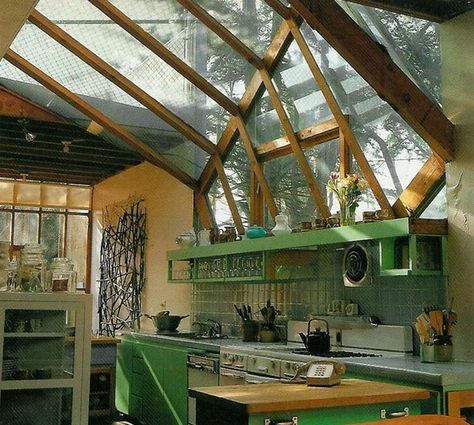 . Hanna House, Miss Moss, Bohemian Kitchen, Bohemian House, Earthship, Glass Roof, Interior Modern, The Ceiling, Boho Home