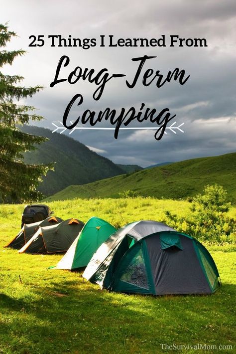 25 Things I Learned From Long Term Camping via The Survival Mom Long Term Camping, Nature Survival, Running Outfits, Best Sport, Survival Quotes, Rv Renovations, Survival Shelter, Things I Learned, Family Camping Trip