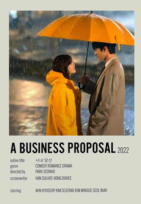 Business Proposal Poster, Kdrama Recommendation, Poster Polaroid, A Business Proposal, Disney Puzzles, Kim Min-kyu, Scrapbook Disney, Korean Drama Series, Vintage Music Posters