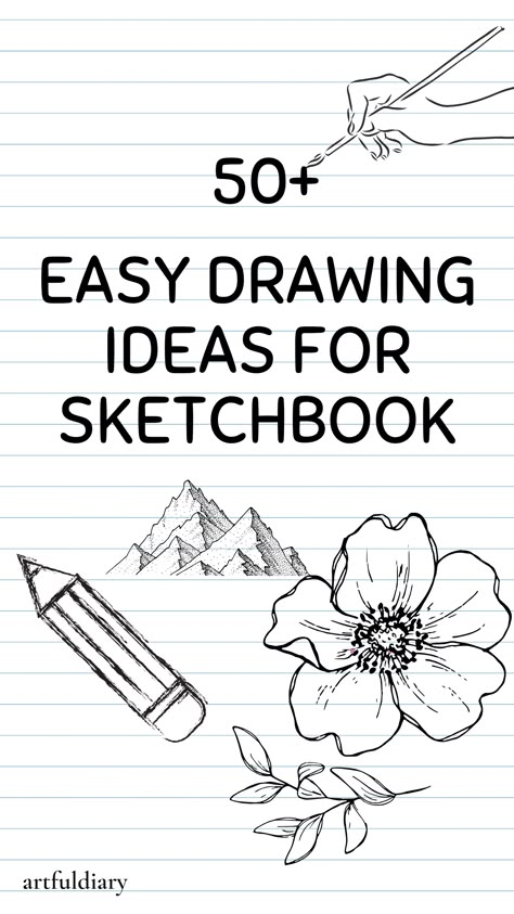 Looking for easy drawing ideas for sketchbook? Start with fun Easy Sketchbook Cover Ideas or explore Things To Draw In A New Sketchbook to boost creativity. Whether you’re seeking Sketching Inspiration Sketchbook Ideas or brainstorming Art Sketchbook School themes, there’s something for every artist. Try Sketchbook Drawing Prompts and discover Ways To Make Your Sketchbook Interesting while improving your skills! 🎨✨  #Hashtags: #SketchbookIdeas #EasyDrawing #CreativeSketching #ArtPrompts #SketchInspiration Diy Drawings Easy, 5 Minute Drawings, Drawings To Do With Pen, Sketch Book Practice, Simple Drawing Inspiration, How To Sketch For Beginners, Self Care Drawings Easy, Learn How To Draw Step By Step, Drawing Prompts For Beginners