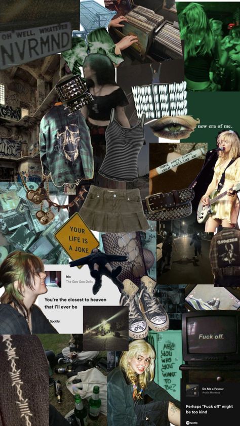 #punk #grunge #riotgrrrl #aesthetic Grunge Astethic, Y2k Astethic, Punk Girl Aesthetic, Aria Aesthetic, Punk Moodboard, Earth Grunge, Alternative Aesthetic, Punk Aesthetic, Oc Inspo