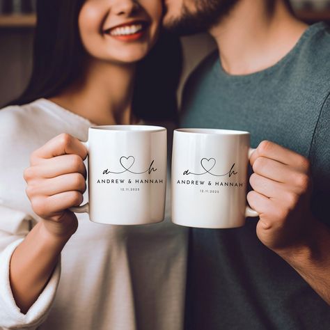 Mr and Mrs Mug, Personalized Mr Mrs Wedding Mug, Custom Wedding Gift, Bride and Groom Set, Custom Gift For Bride, Bridal Shower Gift Wedding Planning Mug, Couples Mugs, Bf Gift, Mr Mrs Mugs, Ideas Regalo, Wedding Mug, Engagement Mugs, Balloon Clipart, Wedding Souvenir