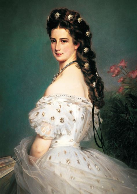 Empress Elisabeth of Austria was a tragic beauty queen Franz Winterhalter, Empress Sissi, Franz Xaver Winterhalter, Empress Elisabeth, Hair Growth Secrets, Royal Life, The Empress, Beauty Queens, Hollywood Stars