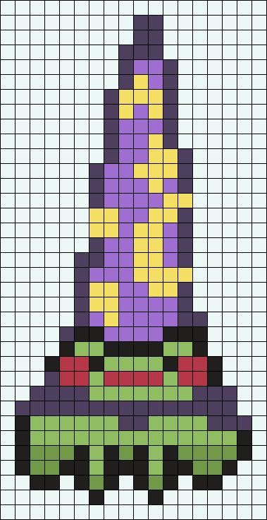 Frog Perler Bead Pattern, Wizard Frog, Pixel Grid, Grid Patterns, Pixel Beads, Perler Ideas, Pearl Beads Pattern, Easy Perler Beads Ideas, Graph Crochet