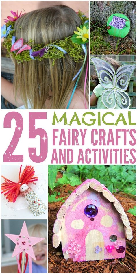 Looking for some adorable fairy themed craft projects you can make with the kids? Check out our favorite 25 Magical Fairy Crafts & Activities here! Happy Hooligans, Crafts And Activities For Kids, Fairy Crafts, Fairy Wands, Magical Fairy, Fairy Birthday, Diy Fairy, Fairy Parties, Theme Halloween