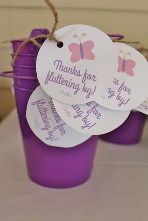 Butterflies Birthday Party Ideas | Photo 10 of 23 Butterfly 1st Birthday, Butterfly Themed Birthday Party, 4de Verjaardag, Butterfly Party Favors, Butterfly Theme Party, Butterfly Birthday Theme, Girls Birthday Party Themes, Butterfly Birthday Party, Kids Favors