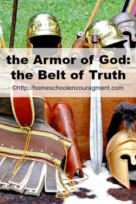 Disciples Craft, Truth For Kids, Armor Of God Lesson, The Belt Of Truth, Bible Camp, Roman Armor, Belt Of Truth, Bible Object Lessons, The Armor Of God