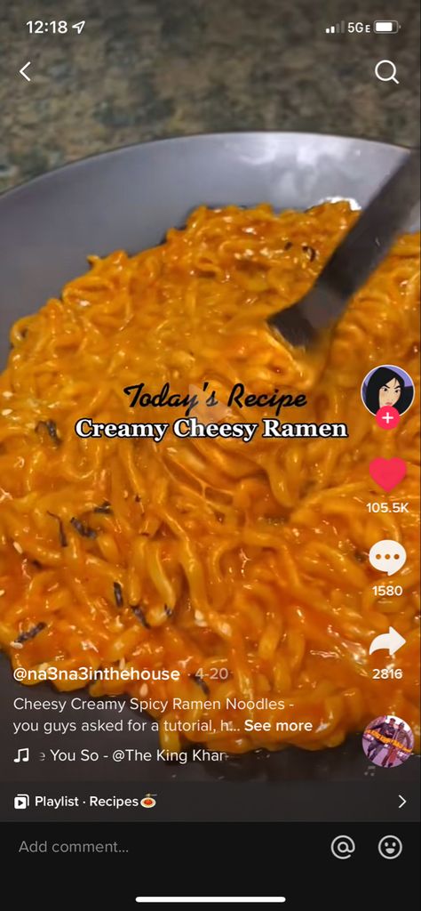 Cheesy Spicy Ramen Noodles, Creamy Cheesy Ramen Noodles, Spicy Ramen Recipe, Spicy Ramen Noodles, Spicy Ramen, Videos Cooking, Ramen Recipes, Ramen Noodles, Food Videos Cooking