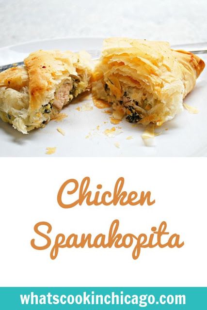 Chicken Spanakopita, Chicken Recipes Greek, Chicken Pasties, Phyllo Dough Recipes, Recipes Using Rotisserie Chicken, Recipes Greek, Hand Pie Recipes, Cilantro Lime Chicken, Phyllo Dough