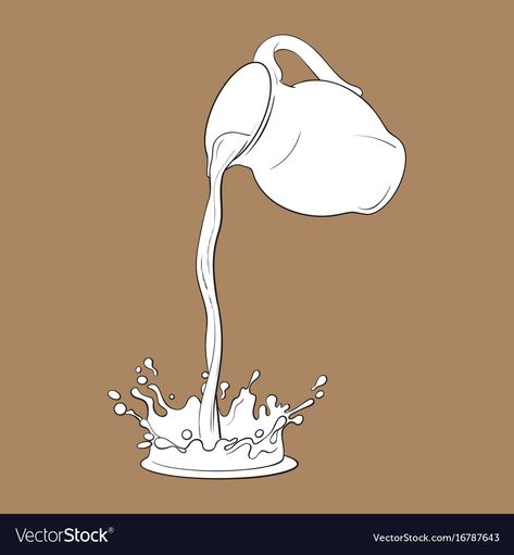 Hand Pouring Water Drawing, Pouring Liquid Drawing, Pitcher Pouring Water Drawing, Pouring Water Drawing Reference, Hands Pouring Water Drawing, Drawing Dripping Liquid, Cup Pouring Water Drawing, Liquid Splash Illustration, Pouring Coffee Illustration