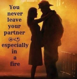 YOU NEVER LEAVE YOUR PARTNER, ESPECIALLY IN A FIRE. #marriageadvice #marriage #relationships #love #partners #fireproof Kirk Cameron, Love Dare, Firefighter Quotes, Fire Wife, Fire Life, Romantic Love Messages, Firefighter Wife, Christian Movies, Quotes Relationship