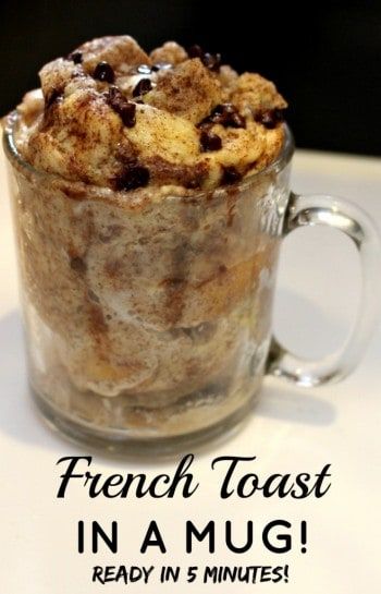 French Toast In A Mug, Breakfast In A Mug, Single Serve Breakfast, Mug Recipe, Easy French Toast Recipe, Nutella French Toast, Easy Breakfast Ideas, Classic French Toast, Princess Pinky Girl