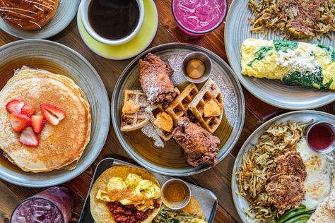 The Best Brunch Restaurants in Houston | Houstonia Magazine Houston Breakfast Places, Houston Brunch, Hanging Out With Friends, Coconut Pancakes, Breakfast Places, Brunch Places, Brunch Restaurants, Out With Friends, Brunch Cocktails