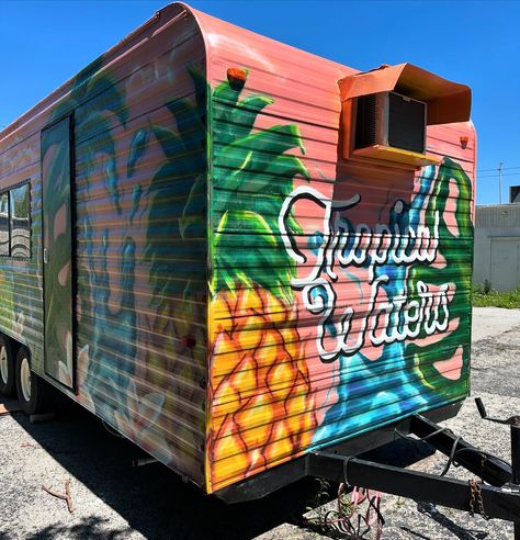 Funzies 😍 I want another food truck to painttttt 🎨 Side Hussle, Truck Paint, Food Trailer, Food Truck, I Want, Trailer, Trucks, Paint, On Instagram