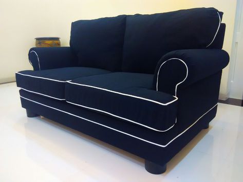 Contrast Piping, Futon, Piping, Couch, Sofa, Furniture, Home Decor, Home Décor