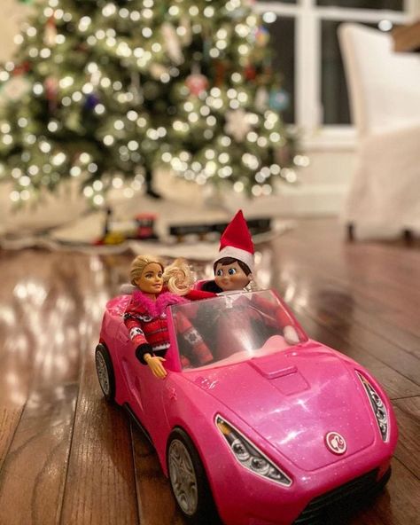 Plan a Playdate With Barbie Elf In Barbie Car, Barbie And Elf On The Shelf, Elf With Barbie Ideas, Elf On The Shelf Barbie Car, Elf On The Shelf Ideas With Barbie, Elf On The Shelf Barbie, Easy Elf On The Shelf, Barbie Car, Easy Elf