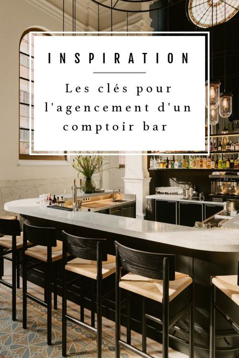 Agencement d'un comptoir bar : quelle forme ? Quels matériaux ? Quelles dimensions ? Découvrez nos conseils pour adapter votre bar professionnel. Bar Deco, Deco Bar, Cozy Restaurant, Design Bar, Office Bar, Bar Restaurant, Bar Design, Restaurant Bar, Coffee Shop