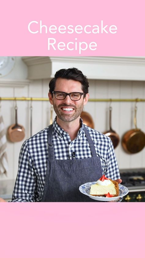 John Kanell on Instagram: “My creamy and fluffy Cheesecake Recipe is perfectly sweet with a light and delicate texture, all wrapped in a crunchy Graham cracker and…” John Kanell Recipes, Fluffy Cheesecake Recipe, John Kanell, Preppy Kitchen Recipes, Fluffy Cheesecake, Dessert Videos, Preppy Kitchen, Instagram Blogger, Cheesecake Recipe