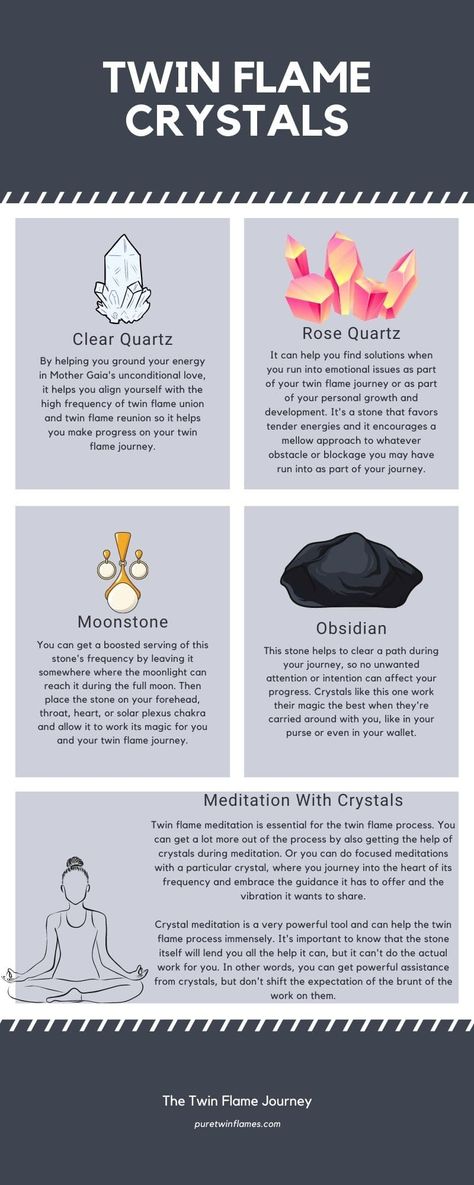 twin flame crystals infographic. Twin Flames Signs, Twin Flame Journey, Twin Flame Quotes, Connection Quotes, Twin Flame Reading, Twin Flame Reunion, Flame Tattoos, Twin Flame Love, Magick Book