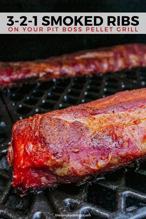 321 smoked ribs Pellet Grill Ribs, 321 Smoked Ribs, Smoked Ribs Recipe, Smoker Cooking Recipes, Pit Boss Pellet Grill Recipes, Smoker Recipes Chicken, 3 2 1 Ribs, The Best Ribs, Pit Boss Pellet Grill