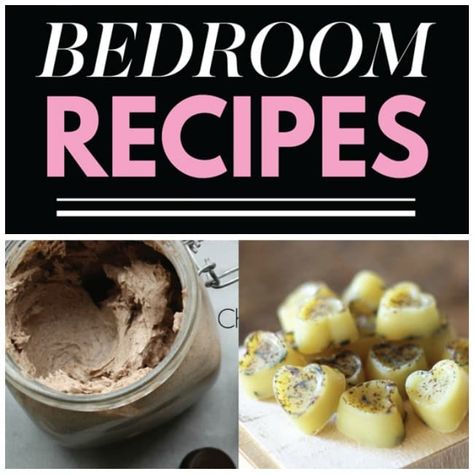 We've gathered up some sexy bedroom recipes and ideas that will take the heat out of the kitchen and into the bedroom! {Wink-wink!} Homemade Lube, Homemade Massage Oil Recipes, Homemade Massage Oil, Massage Oils Recipe, Personal Lube, Salve Recipes, Diy Edible, Date Night Recipes, Diy Lotion