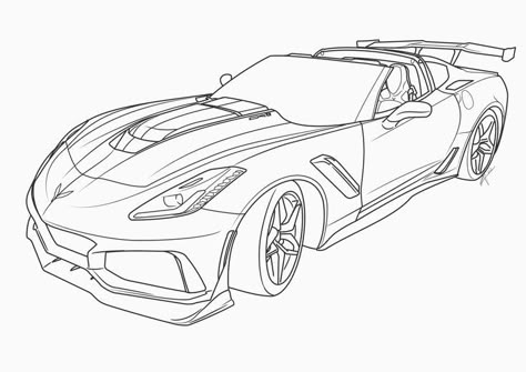 Follow along video to find out how I draw corvette car🔥 https://youtu.be/9dojLeaB9Ro 1980s Horror Movies, Car Drawing Easy, Jeep Art, Corvette Car, Card Tattoo Designs, Baby Boy Pictures, Cars Coloring Pages, Tattoo Style Drawings, Car Sketch