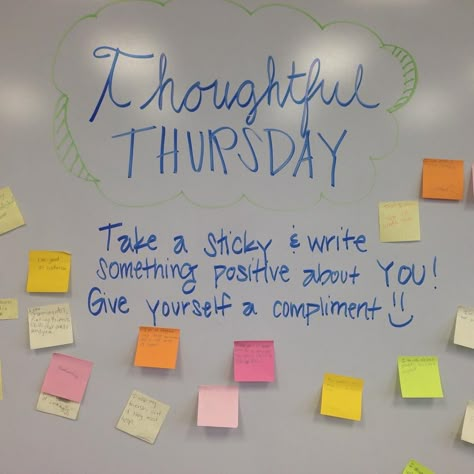 Building self-confidence! #teachersofinstagram #iteachfifth #teachersfollowteachers #miss5thswhiteboard Staff Motivation Team Building, Group Leadership Activities, Staff Mindfulness Activities, Motivational Activities Team Building, Elementary Leadership Activities, Office Team Building, Work Team Building, Morale Boosters, Staff Morale