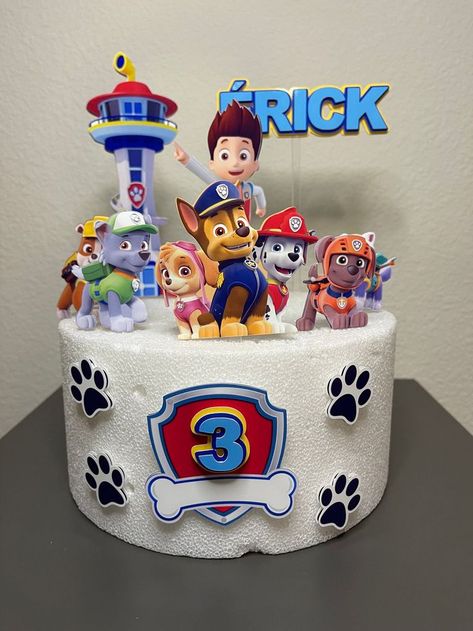 Tort Psi Patrol, Paw Patrol Pasta, Birthday Cake Paw Patrol, Paw Patrol Birthday Cake Boys, Pastel Paw Patrol, Cake Paw Patrol, Skye Paw Patrol Cake, Paw Patrol Birthday Party Cake, Fondant Unicorn Cake Toppers