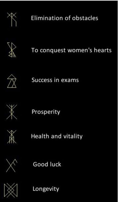 Tattoo Symbols Meaningful Symbol Tattoos, Glyphs Symbols, Luck Tattoo, Tattoo Symbols, Rune Tattoo, Rune Symbols, Exam Success, Magical Life, Spiritual Symbols