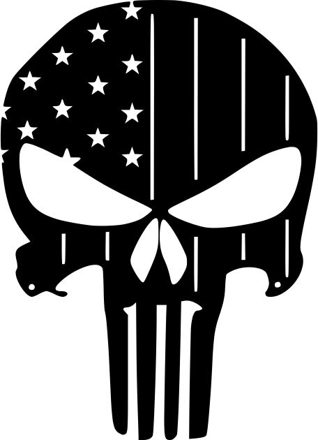 American flag punisher skull - PlasmaSpider.com Skull Svg Free, Punisher Tattoo, Punisher Artwork, Skull Shape, Skull Wall Decor, Skull Stencil, Mike Deodato, Free Dxf Files, Skull Decal