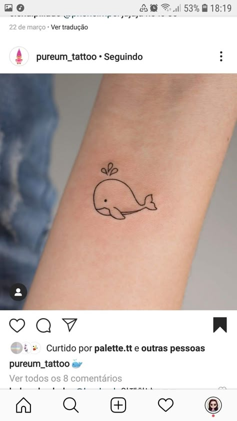 Whale Small Tattoo, Cartoon Whale Tattoo, Wale Tattoos Minimalist, Cute Whale Tattoo, Whale Fin Tattoo, Tiny Whale Tattoo, Whale Tattoo Minimalist, Simple Whale Tattoo, Small Whale Tattoo