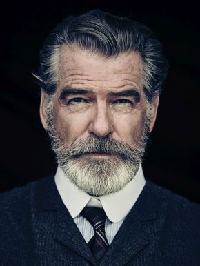 Pierce Brosnan Jokes His Wife Is 'Very Fond' of the Beard He Grew for 'The Son' Older Man Portrait, Barba Hipster, Man With A Beard, Older Man, Celebrity Workout, Beard Style, Pierce Brosnan, Beard No Mustache, Hair And Beard Styles