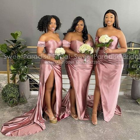 Rose Pink Bridesmaid Dresses, Cheap Long Bridesmaid Dresses, Mermaid Bridesmaid, Velvet Bridesmaid Dresses, Maid Of Honour Dresses, Mermaid Bridesmaid Dresses, Pink Mermaid, Pink Bridesmaid Dresses, Bridesmaid Dresses Online