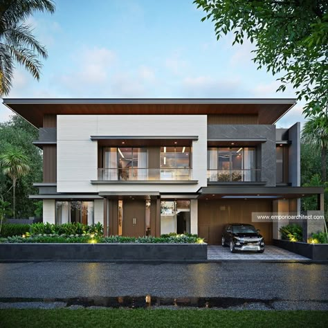 600+ Best House Design Selected by Emporio Architect - Pages 5 Classic Modern House, Hvac Design, Duplex Floor Plans, Emporio Architect, Modern Minimalist House, Exterior Design Ideas, Best Modern House Design, Modern House Facades, Architecture Model House