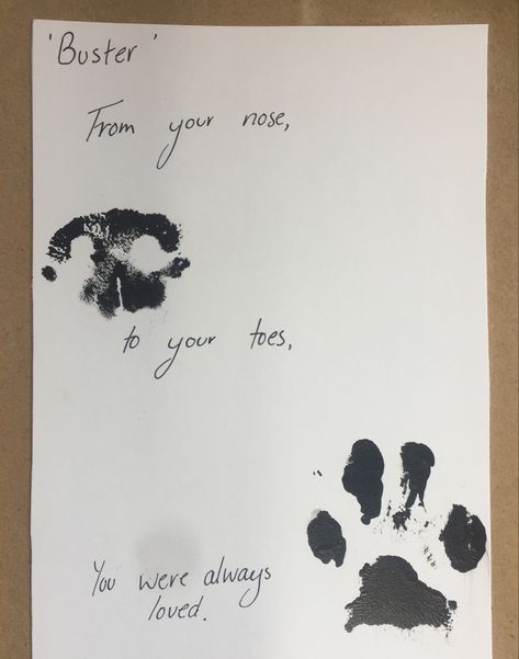 Puppy Paw Print Art Cute Ideas, Puppy Nose Tattoo, Dog Nose Print Art Diy, Dog Nose And Paw Print Tattoos, Paw Print Dog Tattoo, Dog Nose Print Art, Dog Paw Painting Ideas, Pet Memorial Ideas, Paw Print Crafts