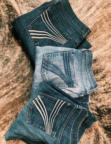 Sevens Jeans Western, 7 Jeans Outfit Western, Western Wishlist, 7s Jeans, Kimes Jeans, Rodeo Jeans, Punchy Outfits, Cute Western Outfits, Country Jeans