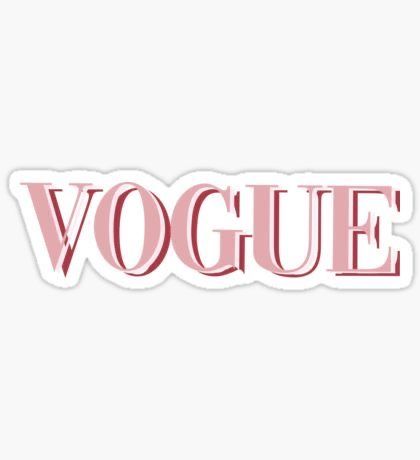 Vogue Sticker, Pink Vogue, Foto Muro Collage, Pink Collage, Wallpaper Macbook, Homemade Stickers, Vintage Cartoons, Bedroom Wall Collage, Bubble Stickers