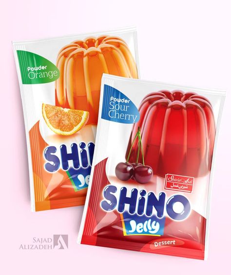 jelly powder packaging by SAalizadeh on DeviantArt Jelly Packaging, Powder Packaging, Caramel Apples Easy, Jelly Desserts, Dessert Packaging, Food Branding, Box Packaging Design, Packaged Food, Bag Packaging