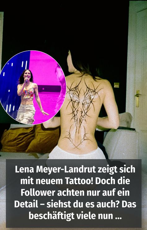 Diese Tattoos Von Stars sind echte Hingucker! Auch Lena Meyer-Landrut hat Tattoos am Körper, doch bisher hat sie sich noch nie so ein großes Motiv ausgesucht. Denn Ende Juni 2024 zeigt sie plötzlich ihren nackten Rücken und ein neues Tattoo! Doch die Follower interessiert hier nur ein Detail! Fällt es dir auch auf? Kunst Tattoos, Star Wars, Tattoos, Stars, Pins, Quick Saves