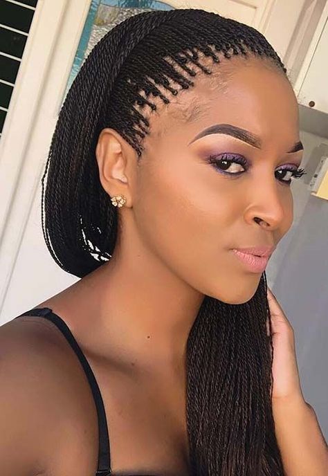 Masai Twist Braids, Senglease Twist, Micro Senegalese Twist, Micro Twist Braids, Twist Wigs, Micro Braids Styles, Senegalese Twist Crochet Hair, Hair Braid Designs, Twist Braiding Hair