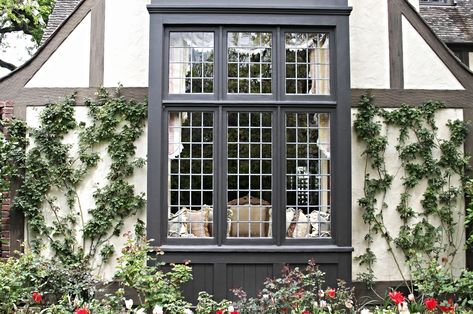 Palo Alto Tudor — Lerch Construction Tudor Exterior, Exterior Windows, Exterior Door Colors, Window Safety, Tudor Cottage, Exterior Inspiration, Lap Siding, Tudor Style Homes, Tudor House