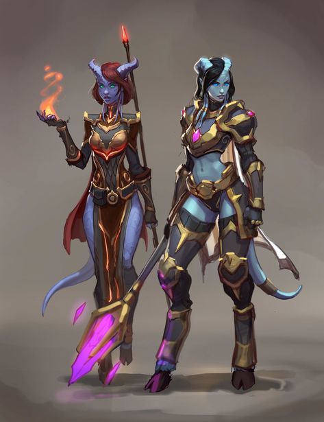 World Of Warcraft Character Design, Wow Characters, Draenei Female, Wow Draenei, World Of Warcraft Art, Warcraft Characters, Warcraft Art, Fantasy Races, Fantasy Armor