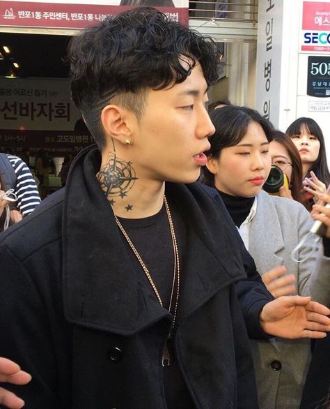 jay park | neck tattoo appreciation X TWO Jay Park Network, J Park, Pop Box, Jay Park, American Rappers, Ex Husbands, Neck Tattoo, Record Producer