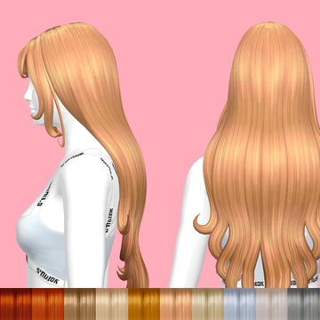 Unisex Sims 4 Hair, Sims 4 Strawberry Blonde Hair Cc, Bloom Winx Sims 4 Cc, Super Long Hair Sims 4 Cc, Sims 4 Cc Winx Club Hair, Sims 4 Mm Curly Hair, Sims 4 Flower Accessories, Pink Hair Sims 4 Cc, Winx Club Sims 4 Cc