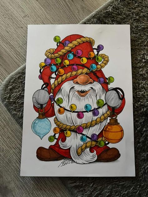 Christmas Drawing Ideas Easy Canvas Paintings, Christmas Theme Drawings, Christmas Related Drawings, Sketchbook Art Inspiration Christmas, Christmas Pictures Drawings, Christmas Marker Drawing, Color Pencil Christmas Drawings, Christmas Poster Drawing, Drawing Christmas Ideas