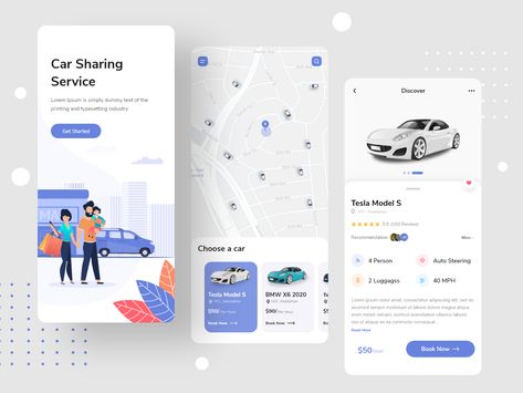 Car Service App, Car Sharing App, Driver App, Car App, Car Ui, Taxi App, App Interface Design, Booking App, Delivery App