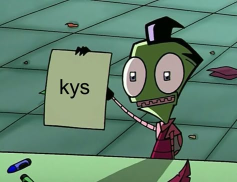 Invader Zim Screencap, Invader Zim Characters, Scene Core, Scene Kids, Good Cartoons, Invader Zim, Silly Images, I Have No Friends, Cartoon Shows